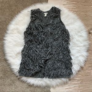 Shaggy Knit Vest (Oversized)